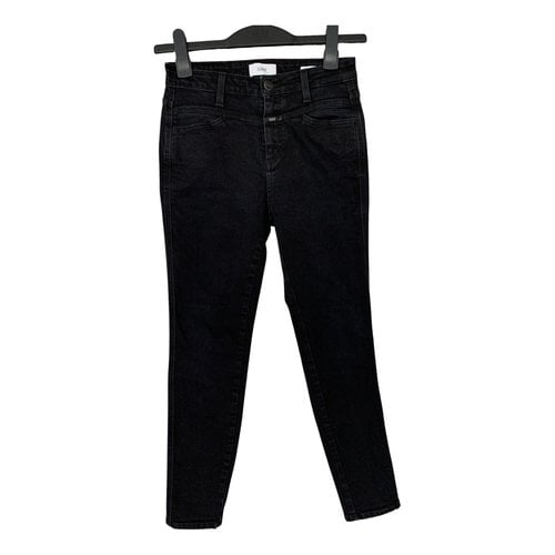 Pre-owned Closed Slim Jeans In Black