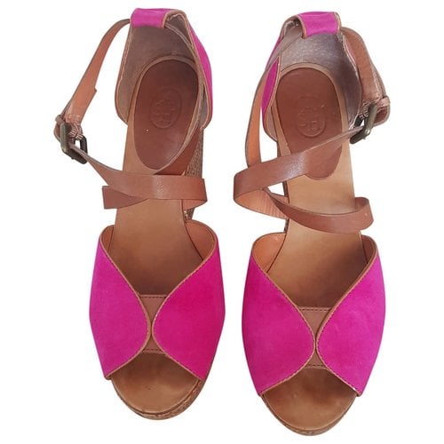 Pre-owned Ash Leather Sandals In Pink