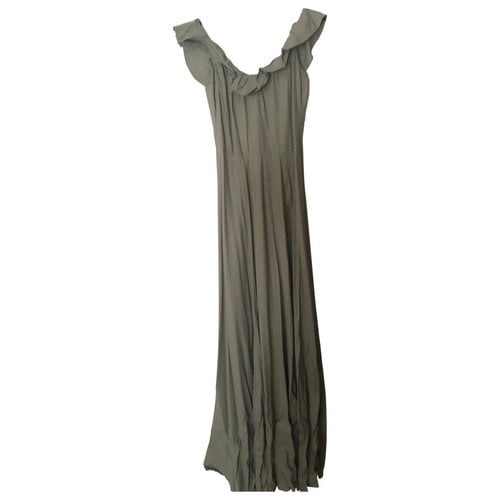 Pre-owned Reformation Maxi Dress In Green