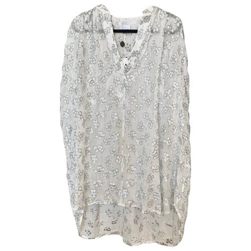 Pre-owned Iris & Ink Blouse In Silver