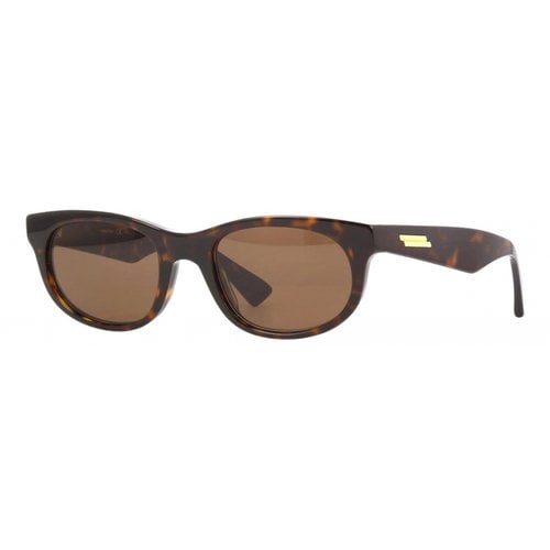 Pre-owned Bottega Veneta Aviator Sunglasses In Brown