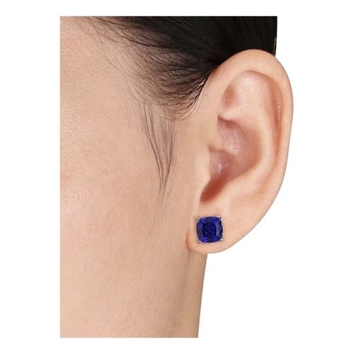 Pre-owned Macy's Earrings In Blue