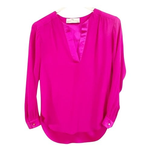 Pre-owned Amanda Uprichard Silk Blouse In Pink