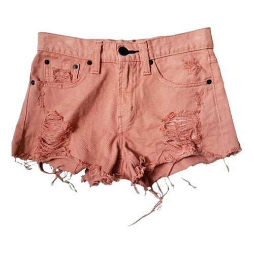Pre-owned Moussy Mini Short In Pink