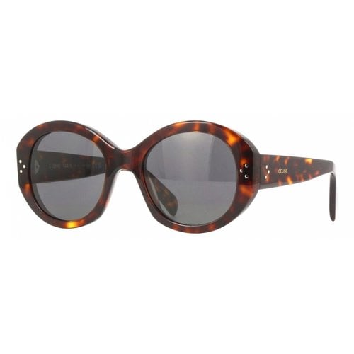 Pre-owned Celine Aviator Sunglasses In Brown