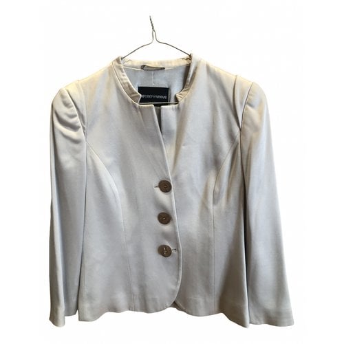 Pre-owned Emporio Armani Suit Jacket In White