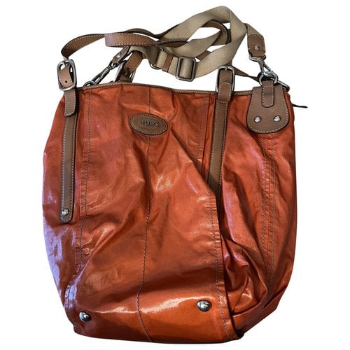 Pre-owned Tod's Cloth Tote In Orange