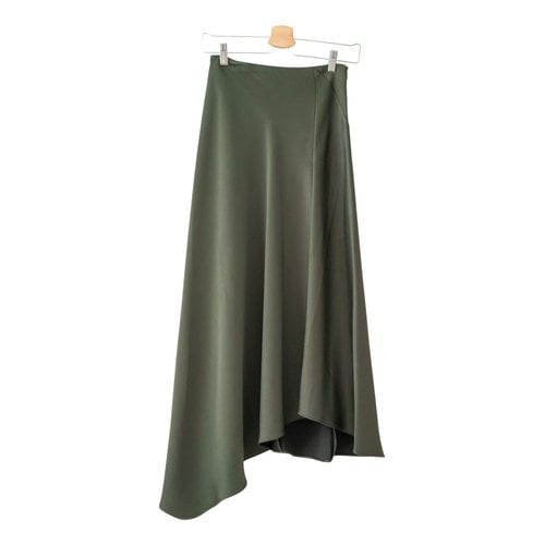 Pre-owned Reiss Maxi Skirt In Green