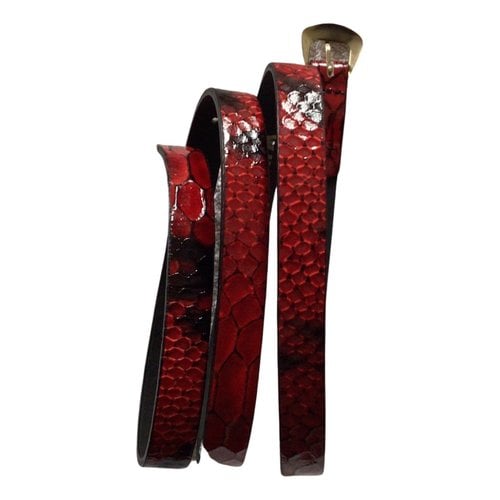Pre-owned Whistles Leather Belt In Red