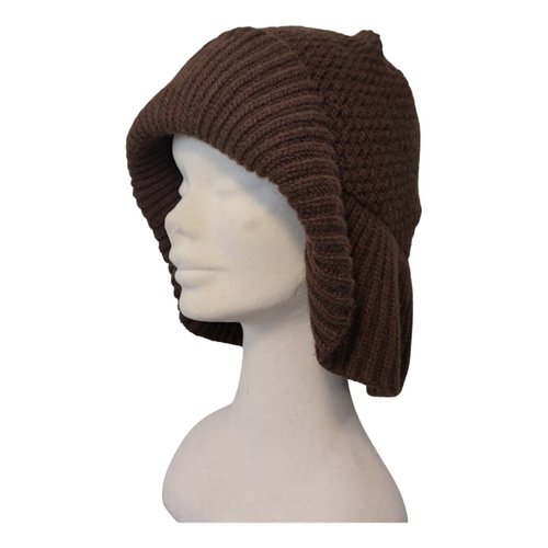 Pre-owned Fendi Cashmere Hat In Brown