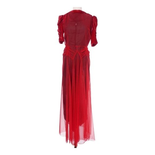 Pre-owned Maison Margiela Maxi Dress In Red