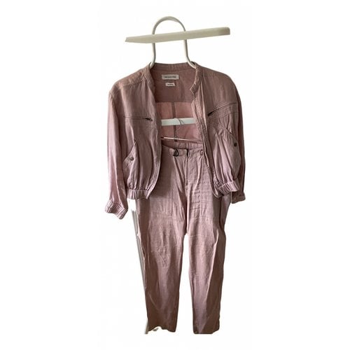 Pre-owned Isabel Marant Étoile Linen Suit Jacket In Pink