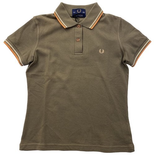 Pre-owned Fred Perry Polo In Beige