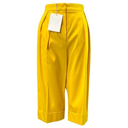 Pre-owned Max Mara Short Pants In Yellow
