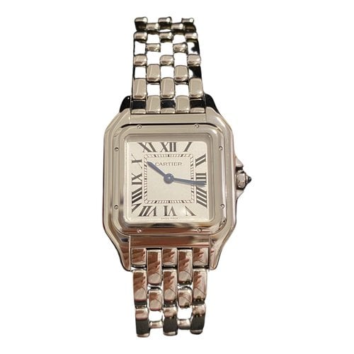 Pre-owned Cartier Panthère Watch In Silver