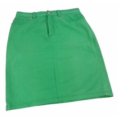 Pre-owned Burberry Mini Skirt In Green