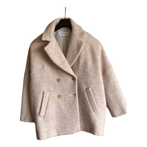 Pre-owned Gerard Darel Wool Coat In Pink
