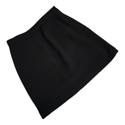 Pre-owned Mugler Mini Skirt In Black
