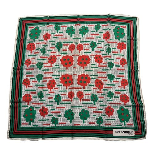 Pre-owned Guy Laroche Silk Handkerchief In Multicolour