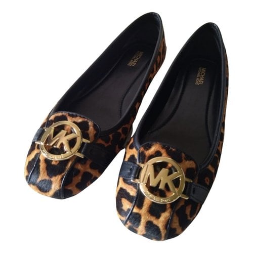 Pre-owned Michael Kors Leather Ballet Flats In Multicolour