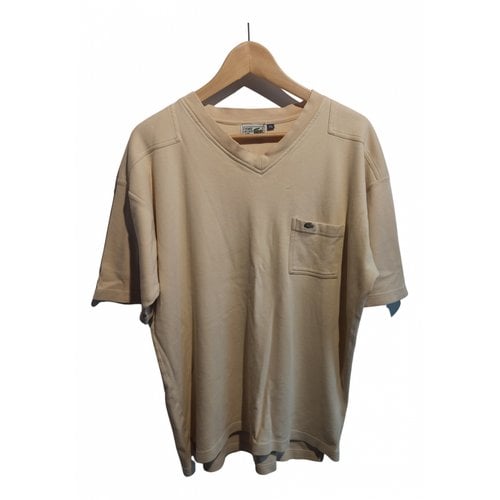 Pre-owned Lacoste T-shirt In Beige