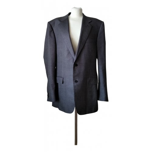 Pre-owned Canali Silk Vest In Anthracite