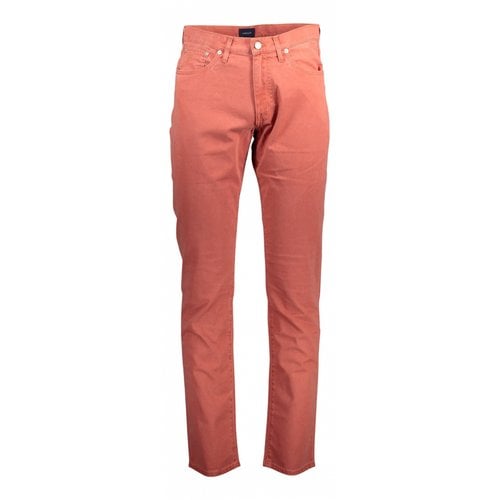 Pre-owned Gant Trousers In Red