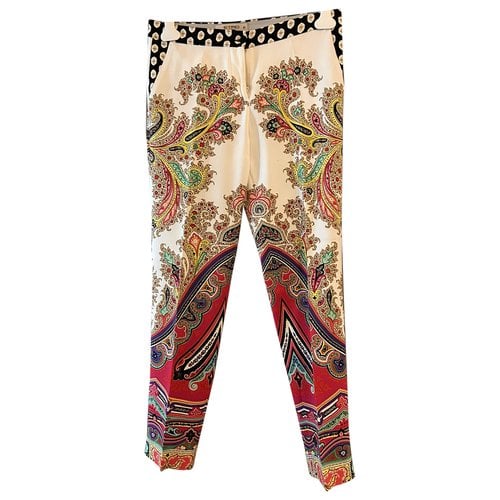 Pre-owned Etro Silk Short Pants In Multicolour