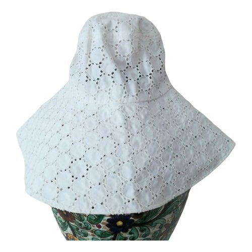 Pre-owned Borsalino Hat In White