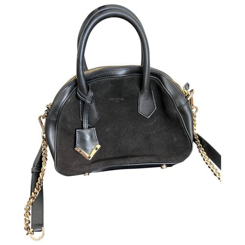 Pre-owned The Kooples Irina Leather Handbag In Black