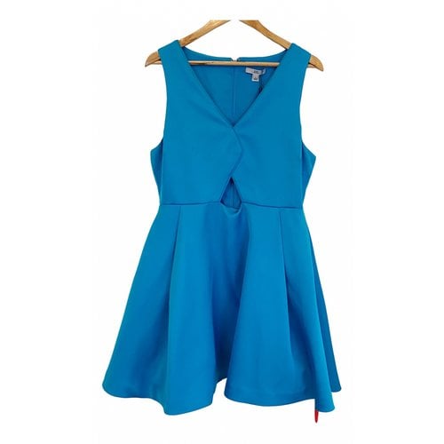 Pre-owned Zac Posen Mini Dress In Blue