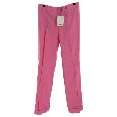 Pre-owned Jacquemus Straight Pants In Pink