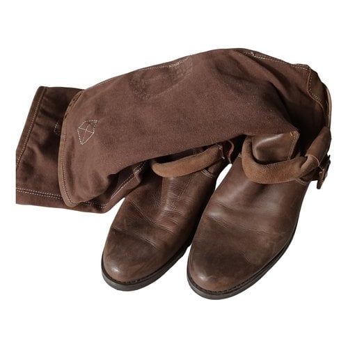 Pre-owned Les Tropeziennes Leather Boots In Brown