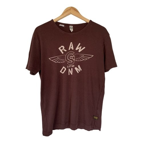Pre-owned G-star Raw T-shirt In Burgundy