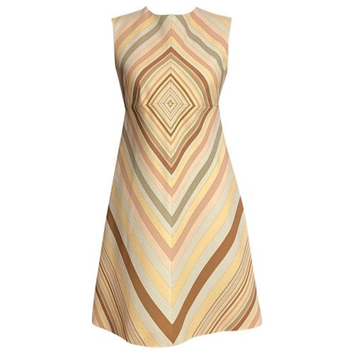 Pre-owned Valentino Wool Mid-length Dress In Multicolour