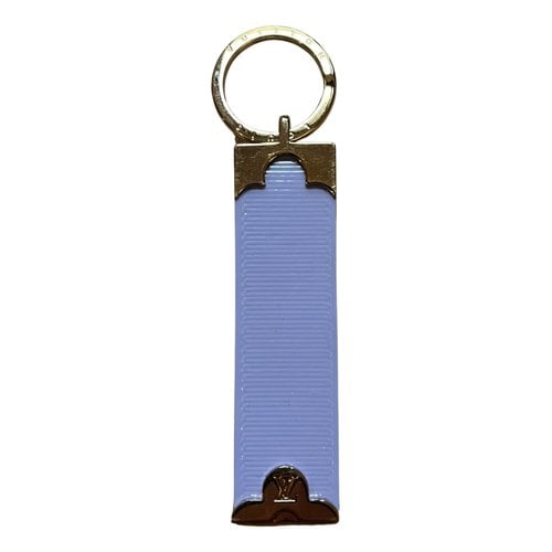 Pre-owned Louis Vuitton Leather Key Ring In Purple