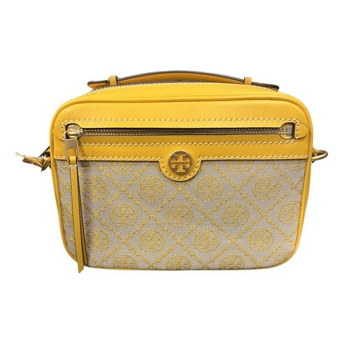 Pre-owned Tory Burch Leather Crossbody Bag In Yellow