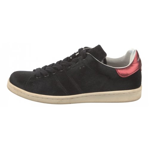 Pre-owned Isabel Marant Bart Pony-style Calfskin Trainers In Black