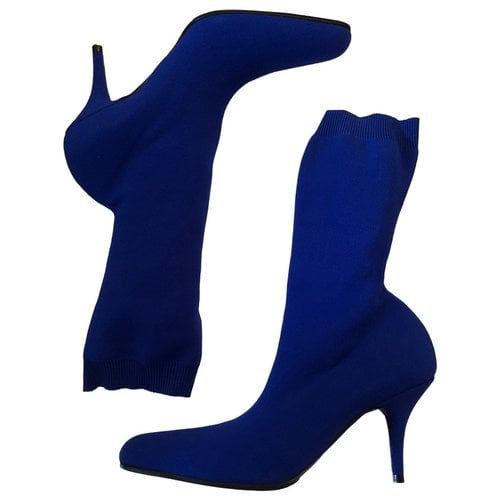 Pre-owned Balenciaga Ankle Boots In Blue