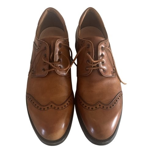 Pre-owned Jeckerson Leather Lace Ups In Brown
