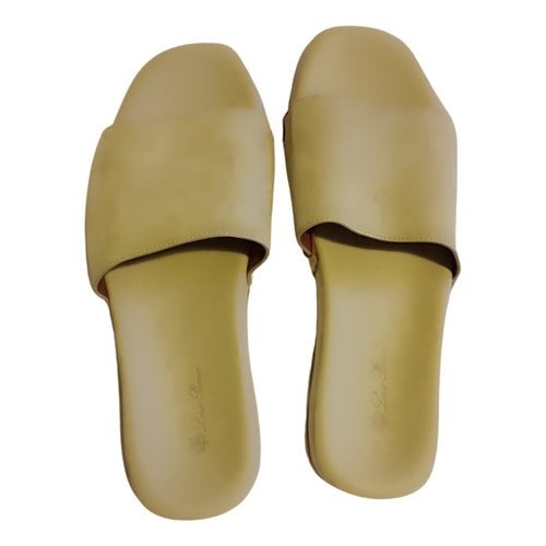 Pre-owned Loro Piana Sandals In Yellow