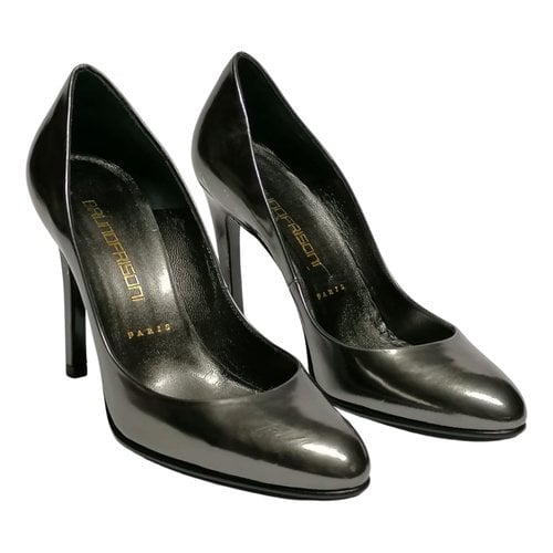 Pre-owned Bruno Frisoni Leather Heels In Anthracite