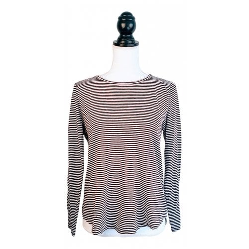 Pre-owned Eileen Fisher Linen Top In Brown