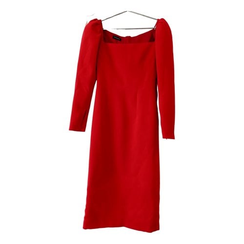 Pre-owned Victoria Mid-length Dress In Red