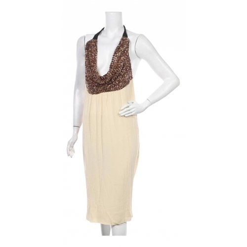 Pre-owned By Malene Birger Mid-length Dress In Beige
