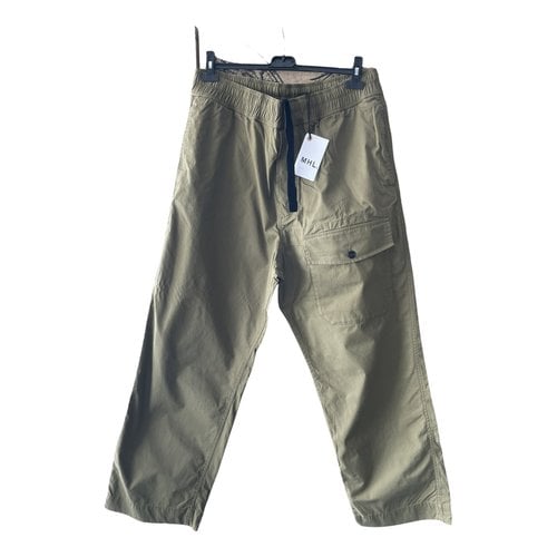 Pre-owned Margaret Howell Trousers In Khaki