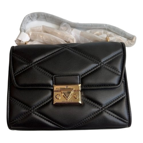 Pre-owned Michael Kors Leather Crossbody Bag In Black