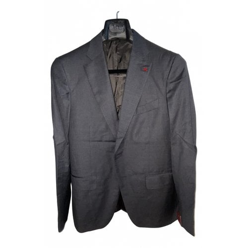 Pre-owned Isaia Wool Vest In Anthracite