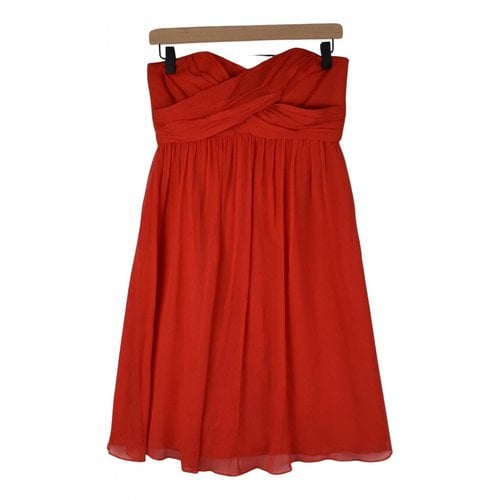 Pre-owned Jcrew Silk Mini Dress In Red