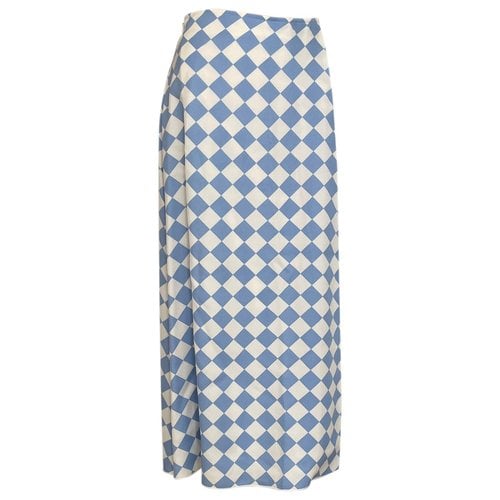 Pre-owned Max Mara Maxi Skirt In White